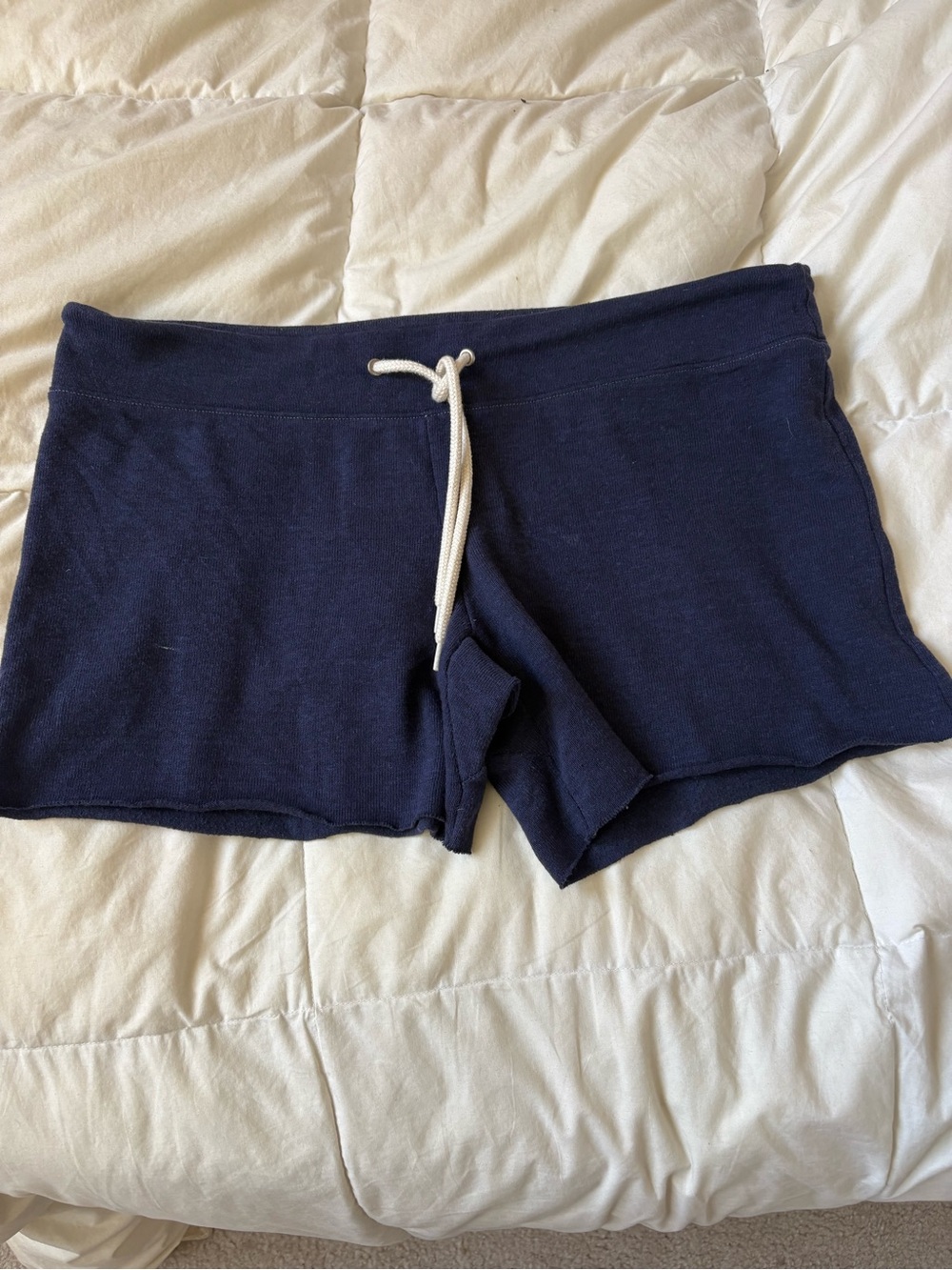 Monrow Navy Drawstring Athletic Lounge Shorts